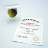 Original Berlin Wall Piece Display in a transparent arch (3" x 3" Medium) view 1