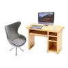 1:12 Scale Miniature Home Furniture Set Miniature Office Table and Chair Mini Simulation Desktop Computer with Mouse Keyboard Model view 1