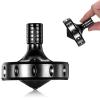 CHEETOP Precision Metal Spinning Top, Long Lasting Spin Time and Perfect Balance, Skilled Adult Easily Exceed 10 Mins, Portable Stainless Steel EDC Office Desktop Game Toys (M, Black) view 1
