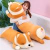 SNOWOLF Shiba Inu Plush Pillow Stuffed Animal Dog 47.2inch Cute Corgi Akita Soft Plush Toy Comfort Cushion Gifts for Girls Boys (Orange, 120cm/47.2inch) view 1