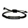 Juggling Started Out as a Harmless Hobby. I Had No Idea It Black Rope Bracelet, Juggling Present from, Fun Engraved Bracelet for Friends view 1