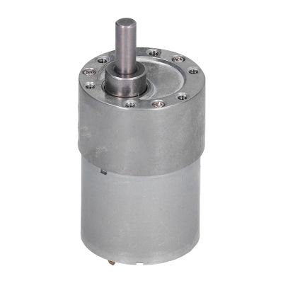 24V DC Electric Gear Motor 250RPM Reversible with 37mm Output Shaft for DIY Toy Robot Racing Car