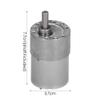24V DC Electric Gear Motor 250RPM Reversible with 37mm Output Shaft for DIY Toy Robot Racing Car view 3