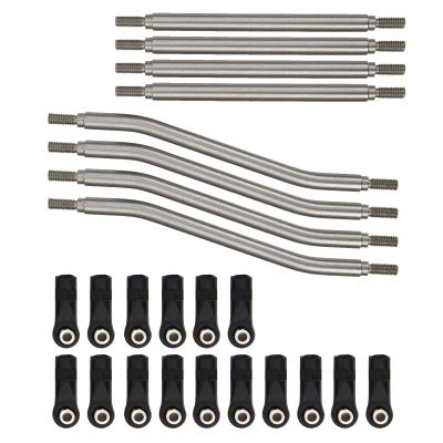 VGEBY RC Steering Linkage, 8Pcs/Set RC Suspension Link Rod Stainless Steel Steering Rod End Fit for Axial Capra AXI03004 Remote Control Car Car Model Accessory Axial Capra Links