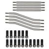 VGEBY RC Steering Linkage, 8Pcs/Set RC Suspension Link Rod Stainless Steel Steering Rod End Fit for Axial Capra AXI03004 Remote Control Car Car Model Accessory Axial Capra Links view 1