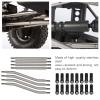 VGEBY RC Steering Linkage, 8Pcs/Set RC Suspension Link Rod Stainless Steel Steering Rod End Fit for Axial Capra AXI03004 Remote Control Car Car Model Accessory Axial Capra Links view 2