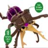 Build Your Own Striking Stag Beetle - Pull Tab Pincer Snapping Action - Eco Friendly Cardboard Craft Kit - Ages 8+ view 2