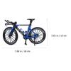 1pc Finger Mountain Bike Ornament Finger Bike Mini Bicycle Toy Alloy Desktop Ornament Bicycle Model Desktop House Model(Blue) view 3