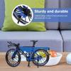 1pc Finger Mountain Bike Ornament Finger Bike Mini Bicycle Toy Alloy Desktop Ornament Bicycle Model Desktop House Model(Blue) view 4