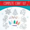 Creativity for Kids Holiday Easy Sparkle Window Art Craft Kit: Create 7 Window Art Designs, Holiday Crafts, Christmas Crafts for Kids, Christmas Activities for Kids (Ages 6+) view 3