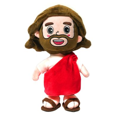 Pinkey Smile My Jesus Plush 14" Large Christ Doll Cute Christian Stuffed Plush of Son of God for Children, Church, Sunday School, Religious Gift, Kids Jesus Gift