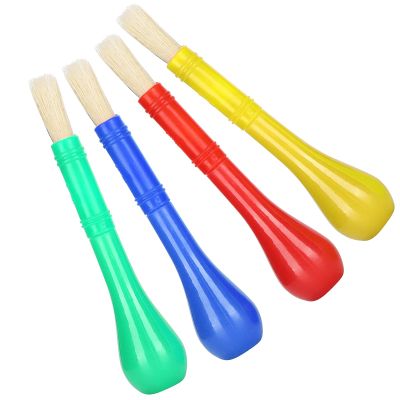 HURRISE Kids Paint Brush, DIY Oil Watercolor 4Pcs Ainting Brushes for for Kids