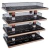 Milageto 1/64 4 Floors Wooden Diorama Parking Lot Scene Model Toys, Car Display Rack Collection Mini Garage Model Tabletop Decoration Children Gifts Educational Toys for Car Storage view 3