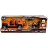 NKOK Realtree 1/18 Scale Free-Wheel Playsets 10-PC Set, RT Jeep Wrangler w/ Polaris Sportsman on Trailer & Accessories playset (Roof Rack, Hunter, Helmet, 2 Ducks, Shot Gun, Shotgun Case) view 2