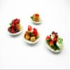 Dollhouse Miniature Food 4 Ceramic Plate Dessert Mixed Fruit Pancakes 15939 view 4
