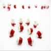 10 Red Ceramic Mug Cups Dollhouse Miniature Christmas Kitchen Utensils 16000 view 1