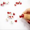 10 Red Ceramic Mug Cups Dollhouse Miniature Christmas Kitchen Utensils 16000 view 4