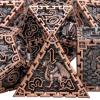 ARUOHHA DND Metal Dice Set with Gift Box, Role Playing Game 6 Sided Polyhedra Dice Set for RPG Board Games, D and D Dice D20 D12 D10 D8 D6 D4 view 1