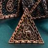 ARUOHHA DND Metal Dice Set with Gift Box, Role Playing Game 6 Sided Polyhedra Dice Set for RPG Board Games, D and D Dice D20 D12 D10 D8 D6 D4 view 3