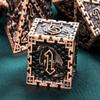 ARUOHHA DND Metal Dice Set with Gift Box, Role Playing Game 6 Sided Polyhedra Dice Set for RPG Board Games, D and D Dice D20 D12 D10 D8 D6 D4 view 4