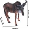 Big Figurine, Lifelike Animal Toy Simulation for Decorative Collection Gift, Forest Animals Baby Figures Figurines for Kids view 2