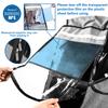 Stroller Rain Cover,Universal Stroller Accessory,Waterproof,Windproof Protection,Protect from Dust Snow,Baby Travel Weather Shield,Rainproof Nano-Coating Elastic Band,Grey view 2