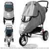 Stroller Rain Cover,Universal Stroller Accessory,Waterproof,Windproof Protection,Protect from Dust Snow,Baby Travel Weather Shield,Rainproof Nano-Coating Elastic Band,Grey view 4