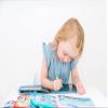 Jaq Jaq Bird Erasable Doodle Pad for Kids,Reusable Mess-Free Coloring and Toddlers Learning Toys-Chalkboard and Drawing Books-Includes 4 ButterSitx Chalks-MER view 4