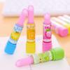 12 Pcs Fruit Lipstick Style Pencil Erasers Lipstick Style Rubbers Retractable Erasers for Party Favors Stocking Fillers Daily Prizes Gift Filling Stocking Fillers Easter Egg Stuffers view 3