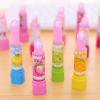 12 Pcs Fruit Lipstick Style Pencil Erasers Lipstick Style Rubbers Retractable Erasers for Party Favors Stocking Fillers Daily Prizes Gift Filling Stocking Fillers Easter Egg Stuffers view 4