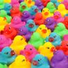 144-Pack Mini Rubber Ducks Set, Mini Colorful Rubber Duckies Bath Toy for Child,Float & Squeak Tiny Ducks Pool Toy Set for Kids Party Favors,Birthday Party Supplies,Prize Rewards view 1