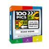 100 PICS US Road Signs Travel Game - Learn 100 Road Signs | Flash Cards with Slide Reveal Case | Card Game, Gift, Stocking Stuffer | Hours of Fun for Kids and Adults | Ages 6+ view 1