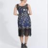 20'S Homecoming Dress 1920S Vintage Charleston Flapper Girl Inspired Fancy Costumes Blue view 2