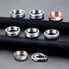 MUCAL Fidget Rings for Anxiety 8pcs Stainless Steel Spinner Ring Anti Anxiety Ring Spinning Moon Star Cool Stress Relieveing Rings for Women Men view 4