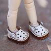 XiDonDon Cowhide Handmade Casual Hole Shoes for OB11,GSC, Body9, 1/12 bjd Doll Shoes Doll Accessories (White) view 2