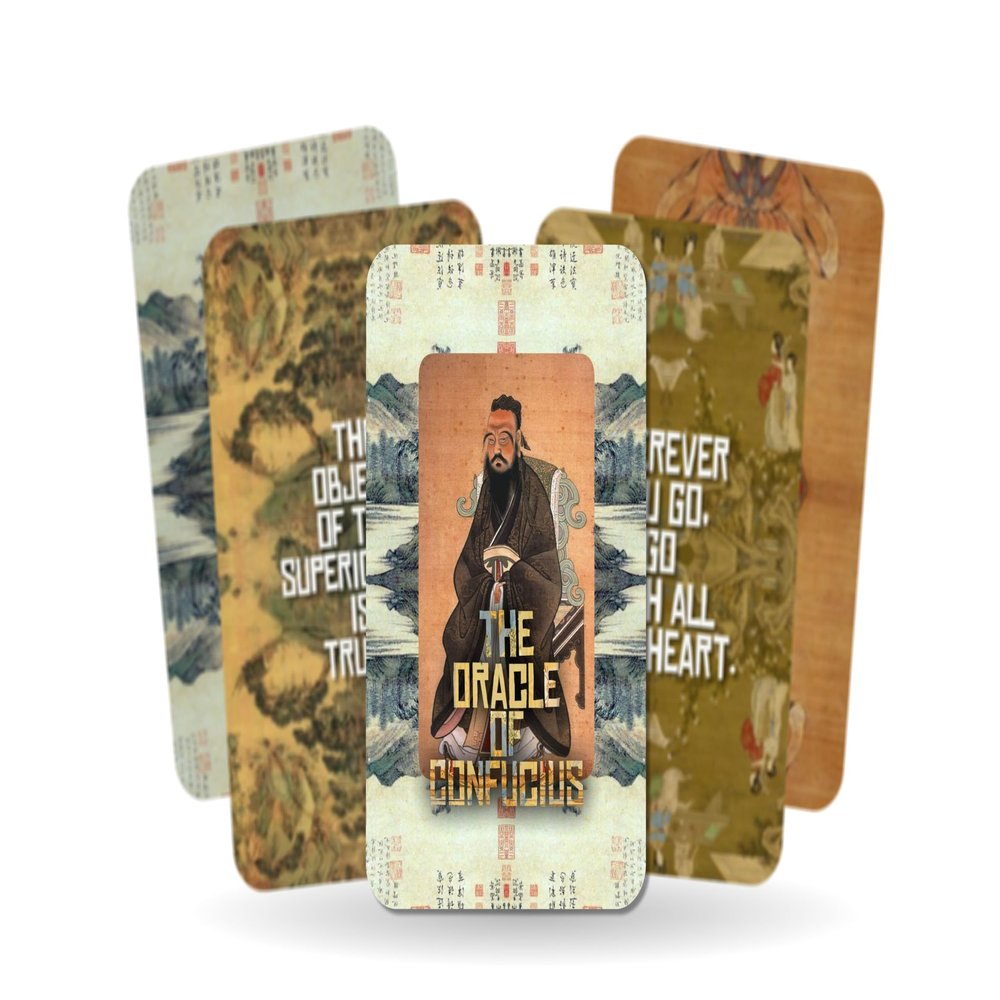 Ibiza Tarot The Oracle of Confucius Cards | Fortune Telling Oracle Cards Deck for Beginners | Authentic Experience - Set of 24 Cards