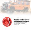 RC Wheel Hub Cover Nuts, 4Pcs 17mm Aluminum Alloy Dustproof Hub Nut Wheel Accessories Suitable for 1/8 RC Off-Road Vehicle (red) view 3