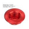 RC Wheel Hub Cover Nuts, 4Pcs 17mm Aluminum Alloy Dustproof Hub Nut Wheel Accessories Suitable for 1/8 RC Off-Road Vehicle (red) view 4