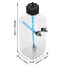 RC Engine Gas Fuel Tank, RC Model Transparent Fuel Tank Accessories Plastic Fuel Tank Replacement Part for RC Airplane Part(410ml(30-40cc Airplane)) view 3