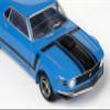AFX Mustang - Boss 302 - Blue HO Scale Slot Car view 4