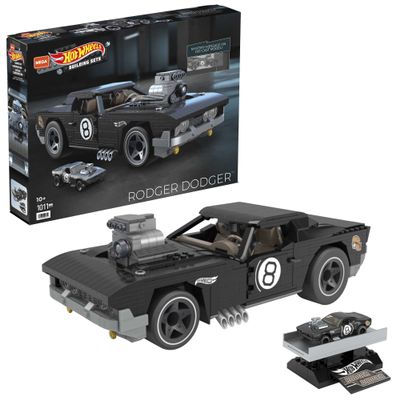 Mega Construx Hot Wheels Rodger Dodger Construction Set, Building Toys for Kids