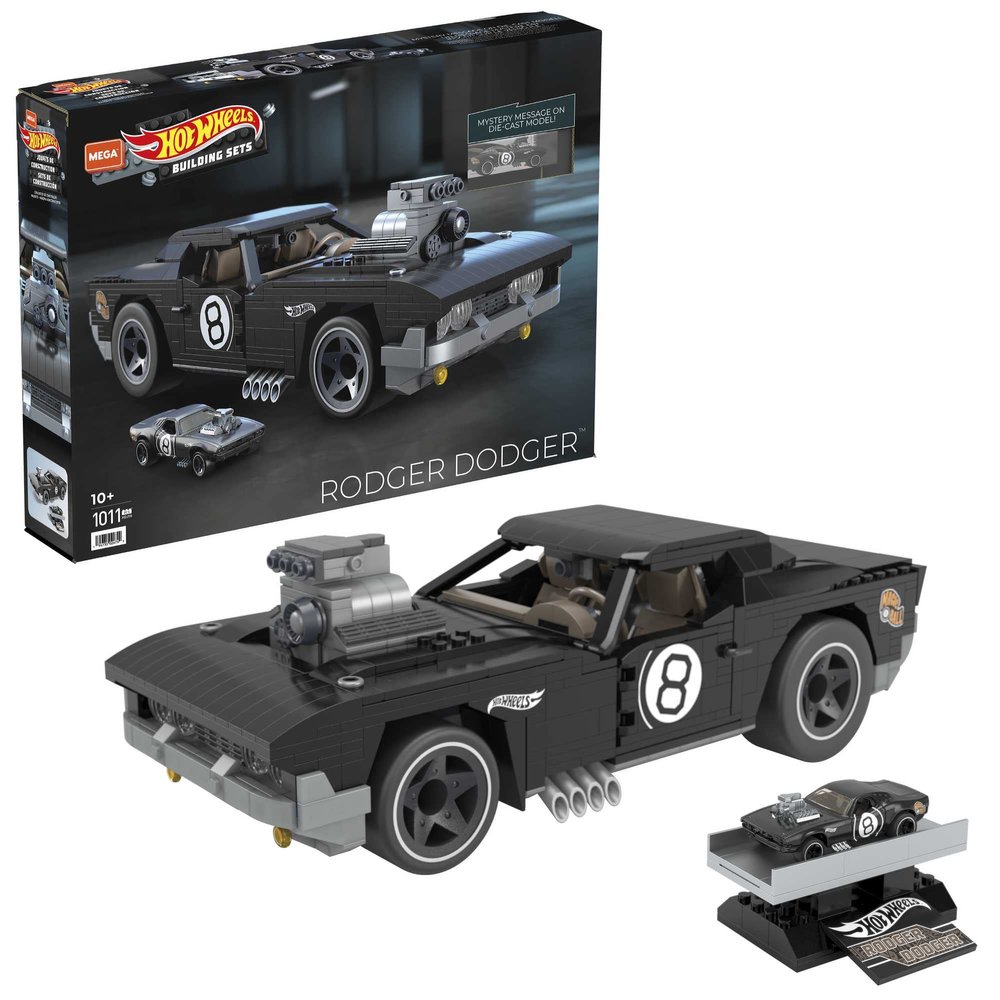 Mega Construx Hot Wheels Rodger Dodger Construction Set, Building Toys for Kids