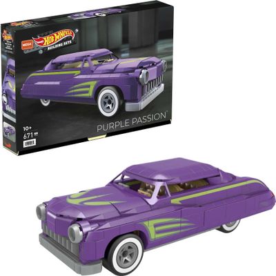 Mega Construx Hot Wheels Purple Passion Construction Set, Building Toys for Kids