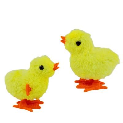 NOVELTY GIANT WWW.NOVELTYGIANT.COM Wind Up Hopping Chicken Easter Egg Baby Chick 2 Pk (Yellow)