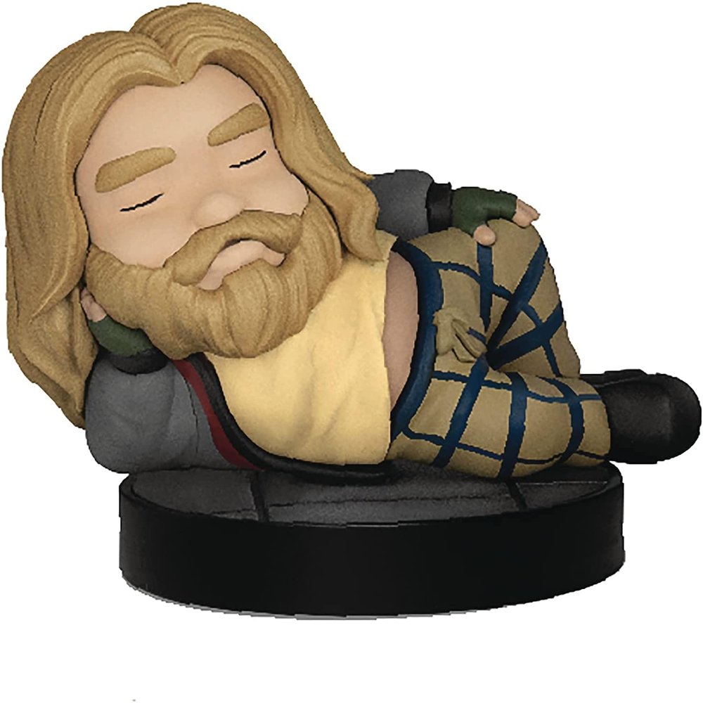 Beast Kingdom Avengers: Endgame: Bro Thor Nap Time MEA-025 Mini Egg Attack Figure, Multicolor