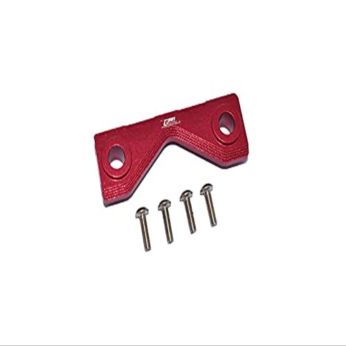 GPM for LOSI 1/8 LMT 4WD Solid AXLE LOS04022 Aluminum Front/Rear Frame Mount - 5PC Set (red)