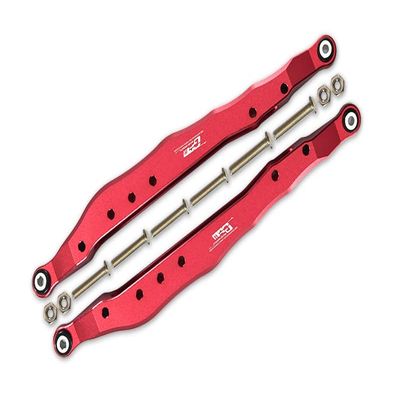 12pc Set Upgrades Aluminum Rear Lower Trailing Arms AXIAL 1/10 4WD RBX10 RYFT AXI03005 RC Cars by GPM (red)