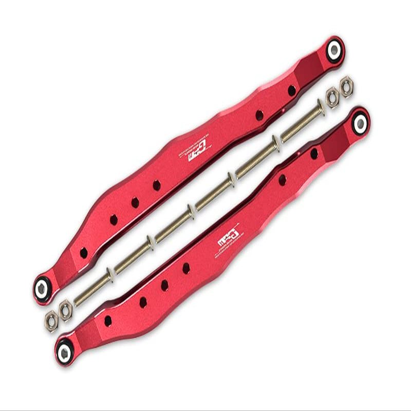 12pc Set Upgrades Aluminum Rear Lower Trailing Arms AXIAL 1/10 4WD RBX10 RYFT AXI03005 RC Cars by GPM (red)