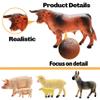 Kimicare 3 Pack Farm Toy Tractor with 40pcs Plastic Farm Animals Figurines and Fence Farm Playset, Farm Figures Farmer Vehicle Toy Truck with Trailer Birthday Gifts Christmas Stocking Stuffers view 4