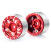 Maleonn 4PCS 1.0 Beadlock Wheels Rims for 1/24 RC Crawler Axial SCX24 Wheels AXI00005 AXI90081 AXI00001 AXI00002 SCX24 Upgrades Wheel Hub Set (RED) view 4